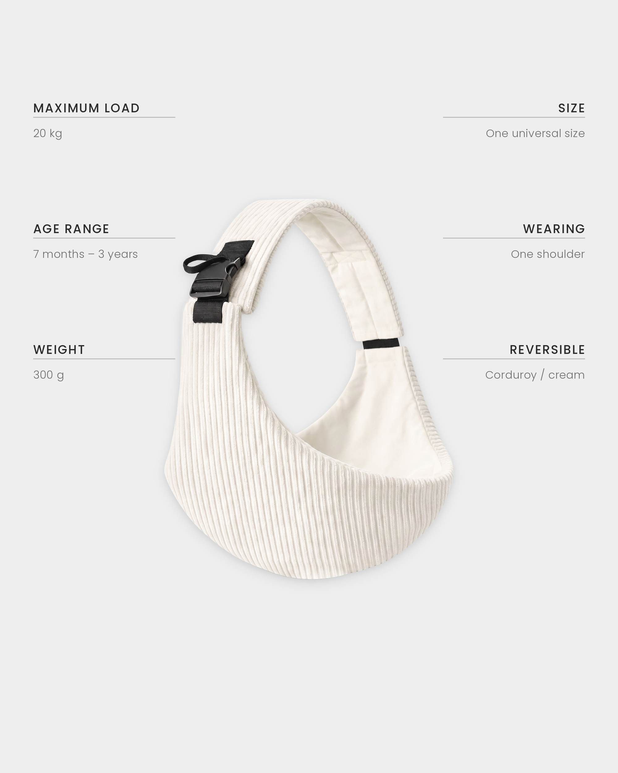 PerfectBaby™ KANGA Velvet — Cream — photo 4