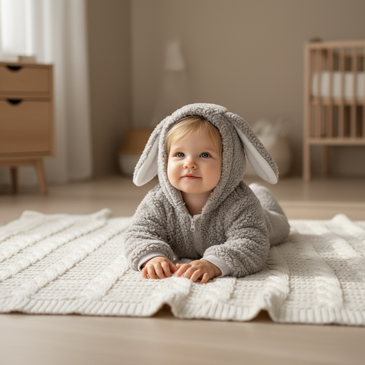 PerfectBaby™ Cashmere Cozy Bunny Romper