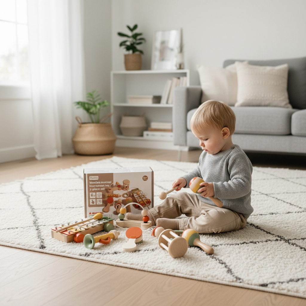 PerfectBaby™ Wooden Musical Set — photo 4