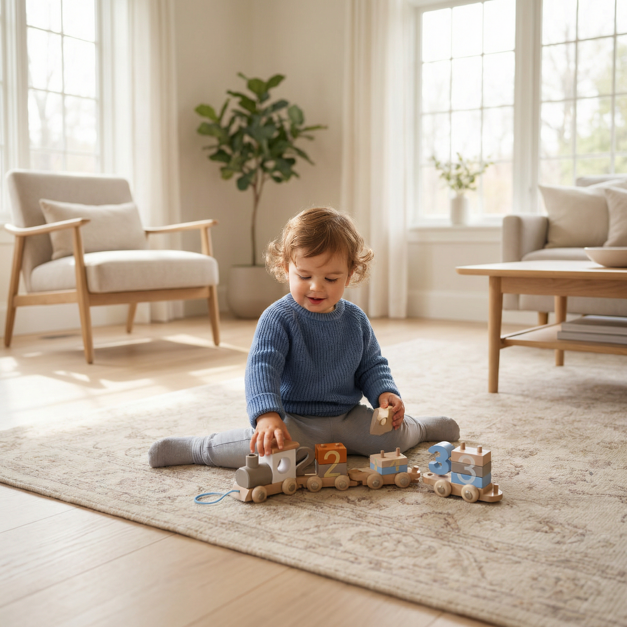 PerfectBaby™ Wooden Number Train — photo 5