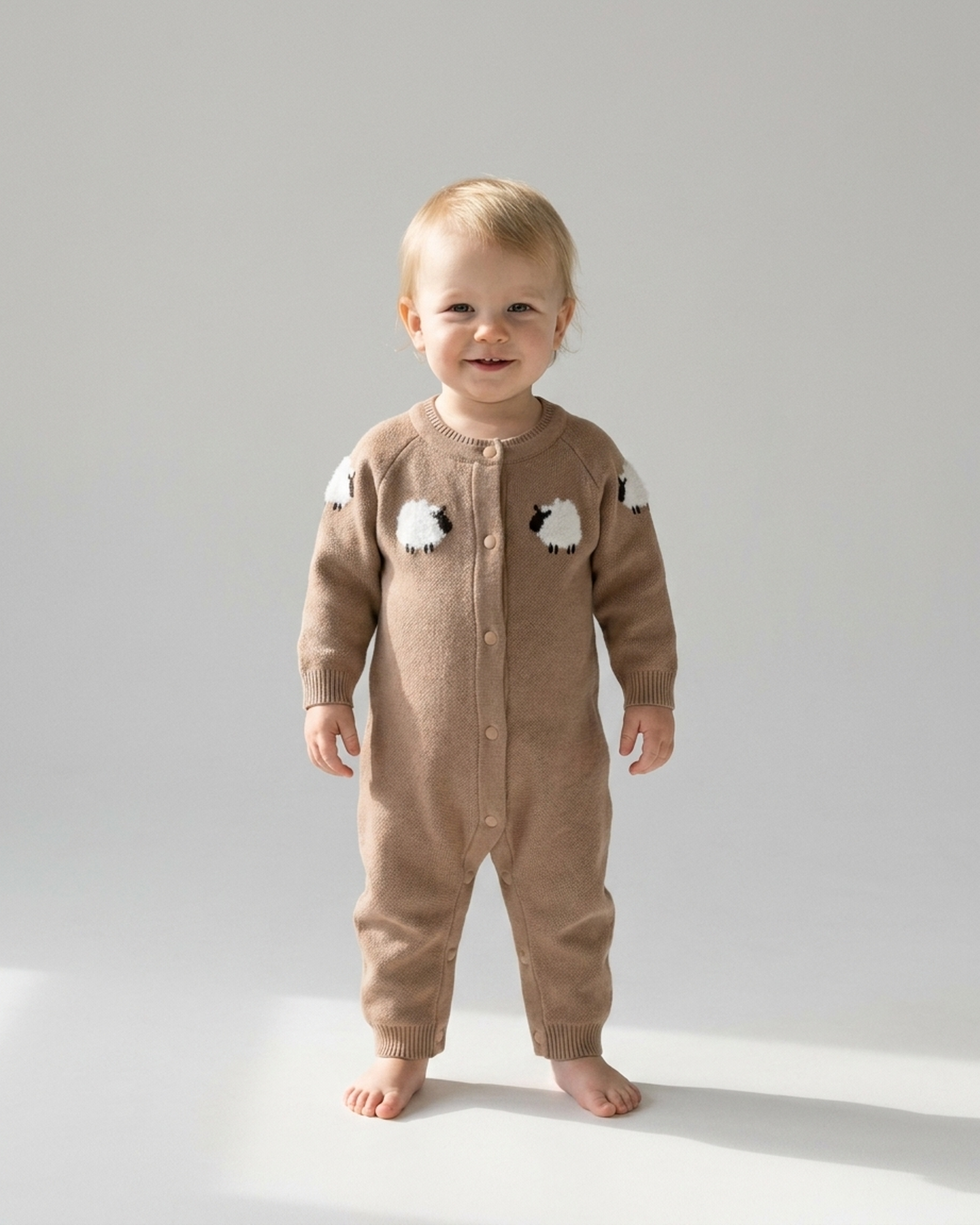PerfectBaby™ Little Lamb Knit Baby Romper — photo 2