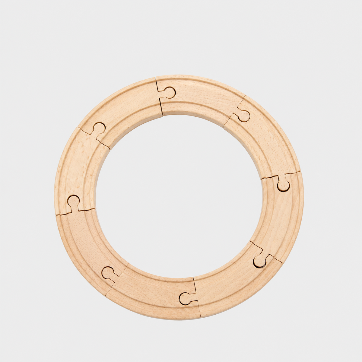 Wooden train track – Curve Pack (8 pcs)
