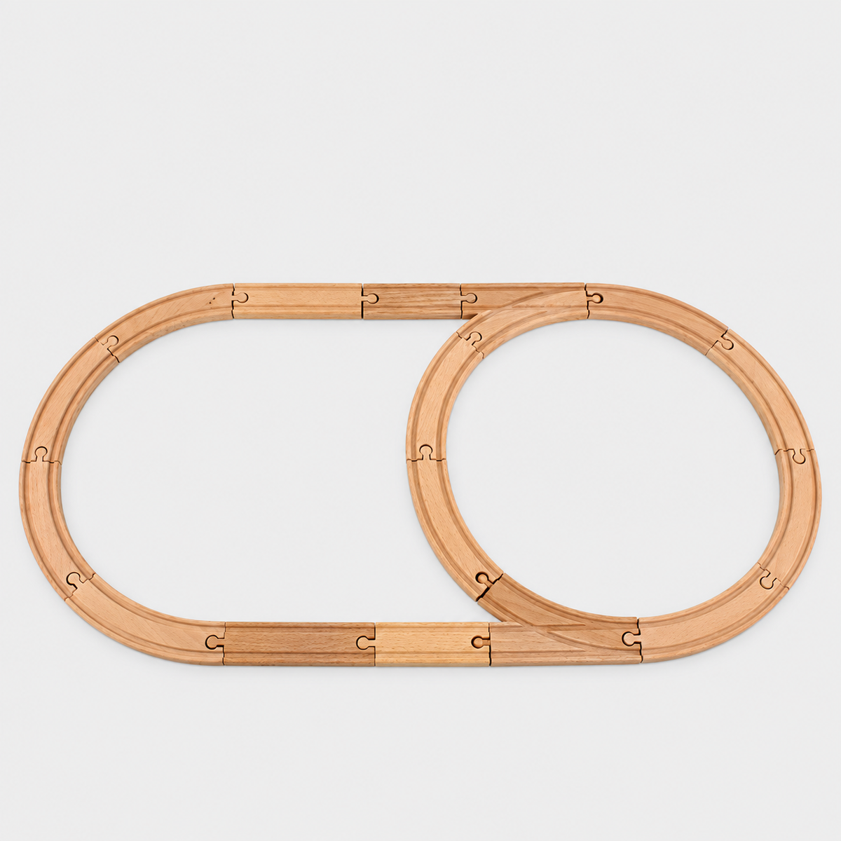 Wooden train track – Set 13