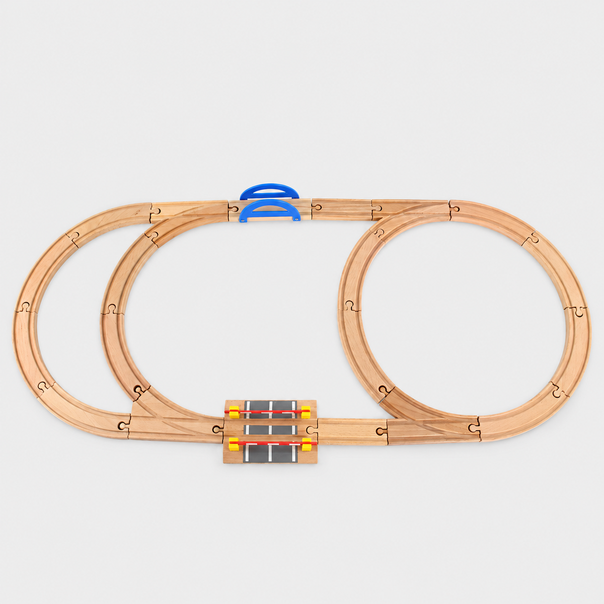 Wooden train track – Set 16