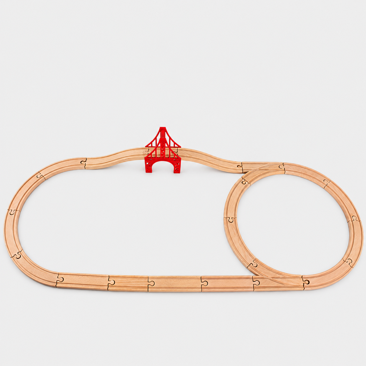 Wooden train track – Set 19