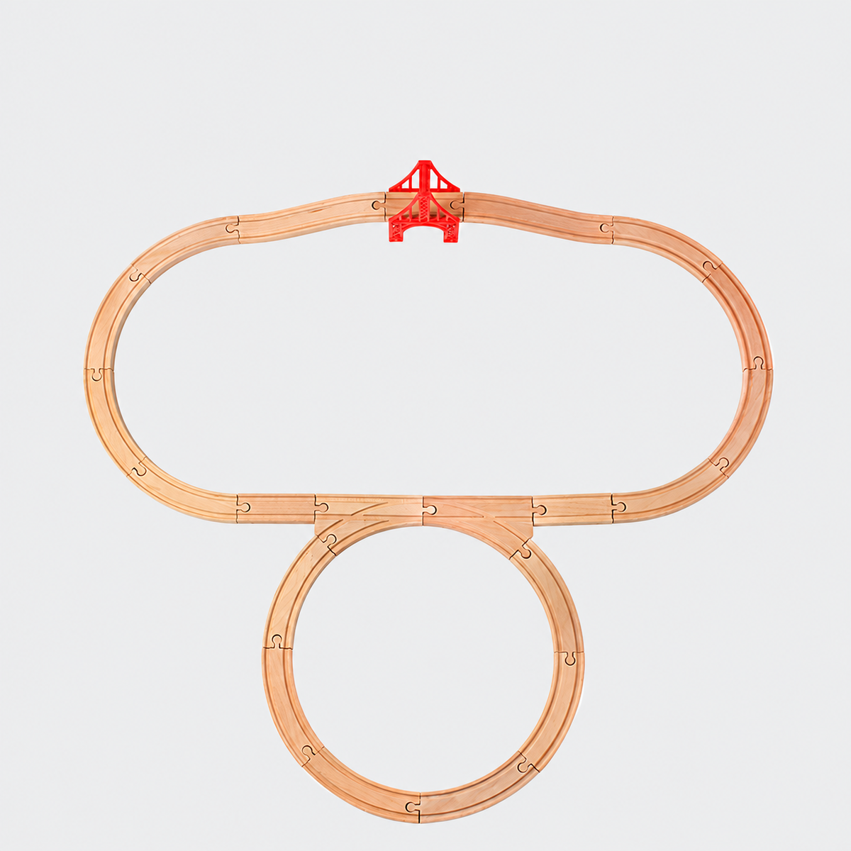Wooden train track – Set 27