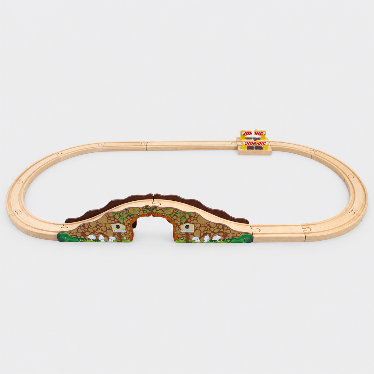 Wooden train track – Hill & Level Crossing