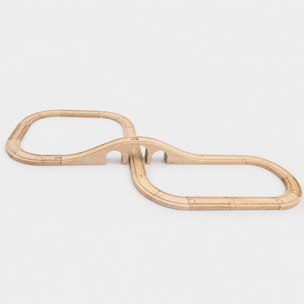Wooden train track – Square Figure 8
