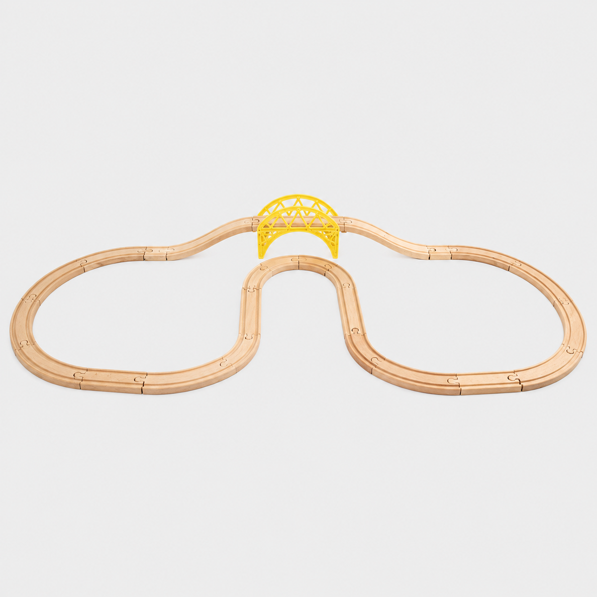 Wooden train track – Yellow Bridge