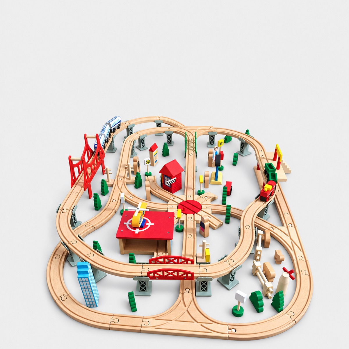130-piece railway option — complete layout