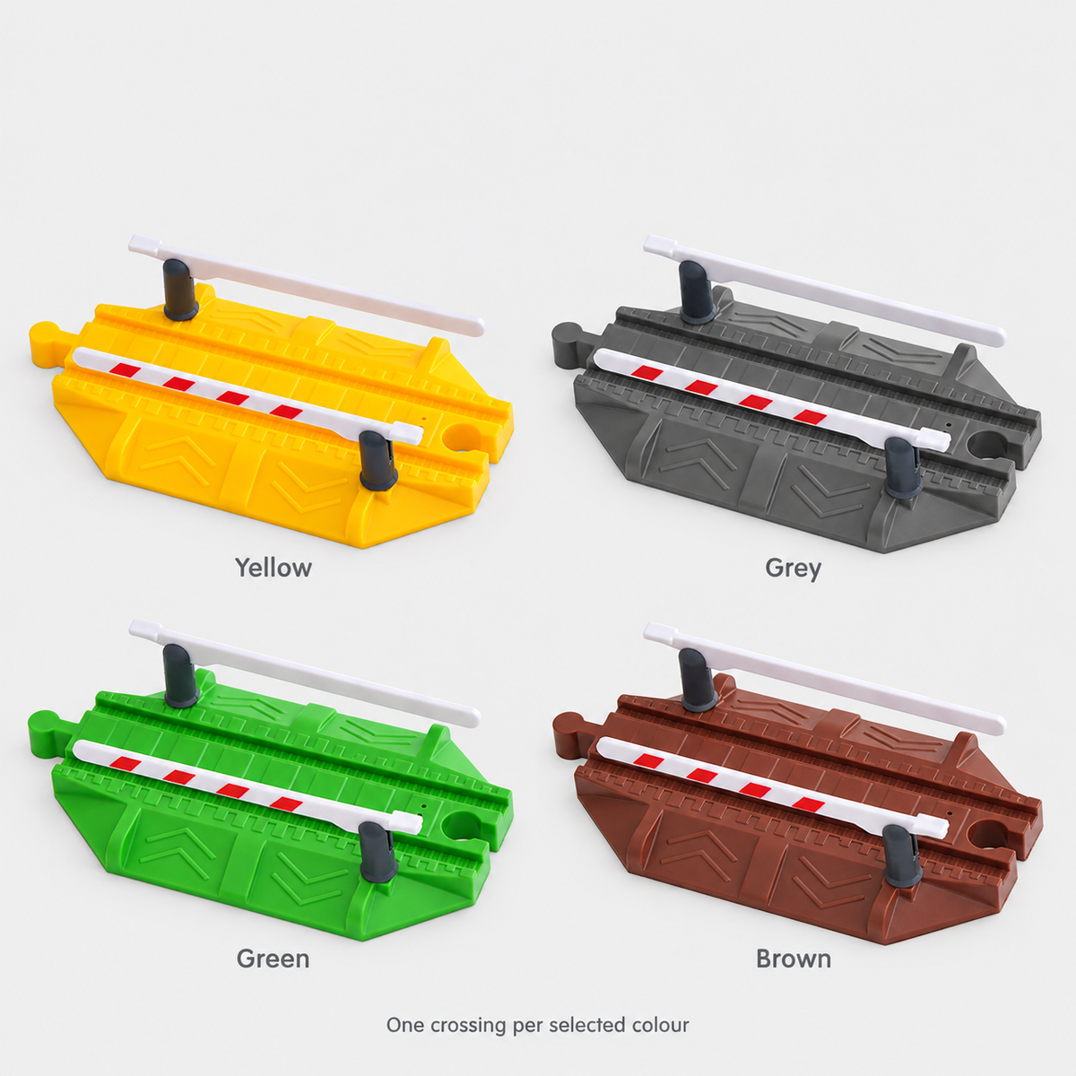 Level Crossing colours — one crossing per selected colour