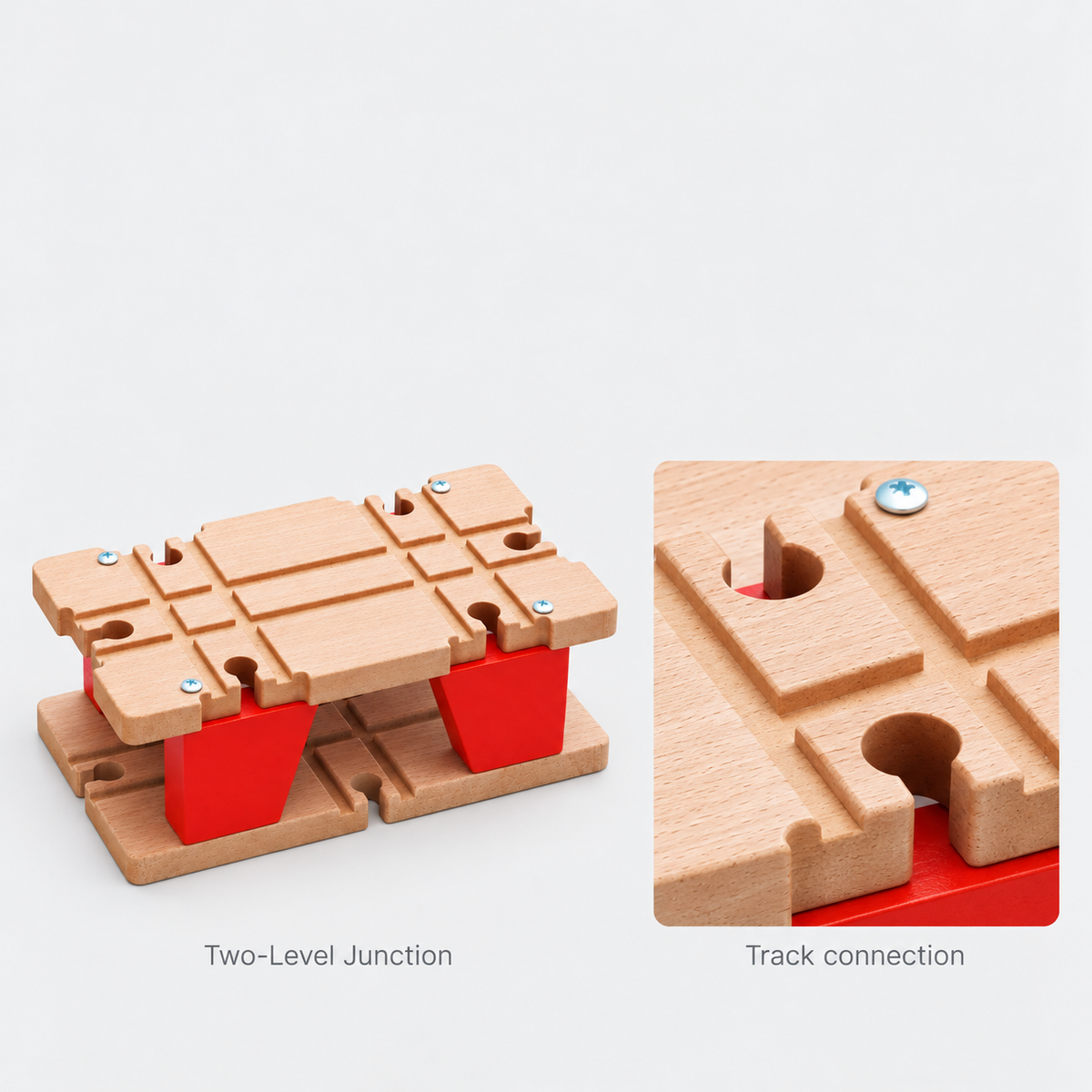 Two-Level Junction — track connection detail