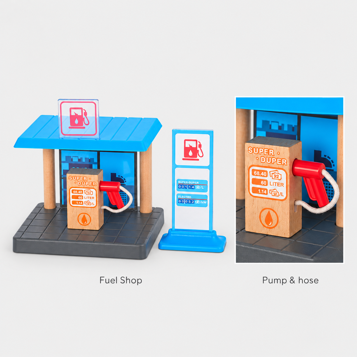 Fuel Shop — pump and hose details