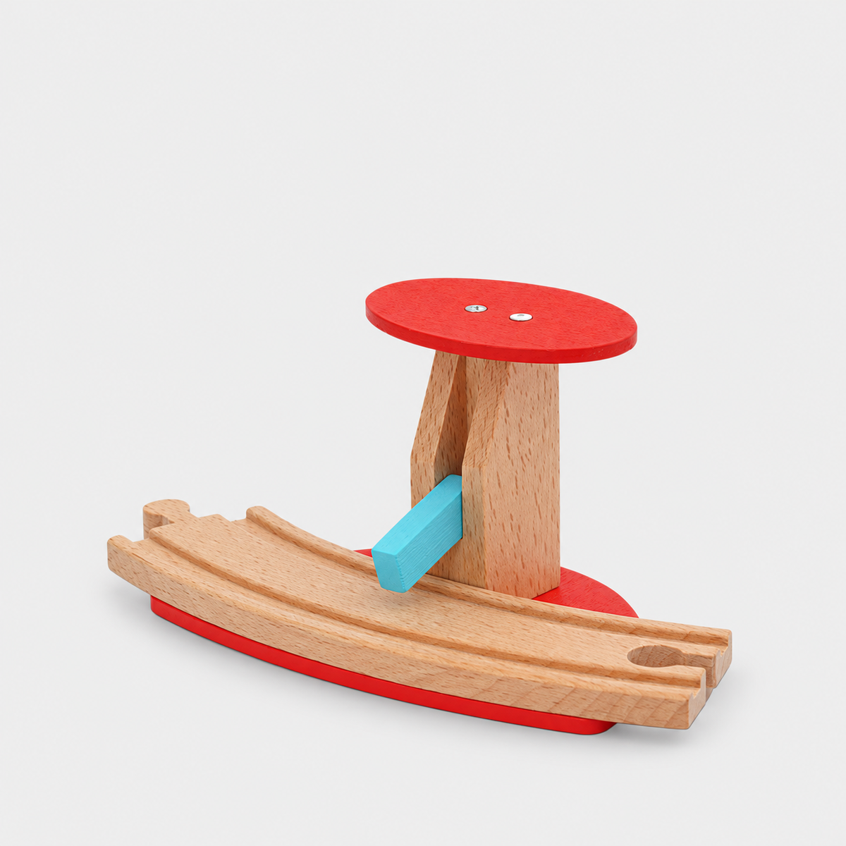Curved Track Barrier + Figure — product view