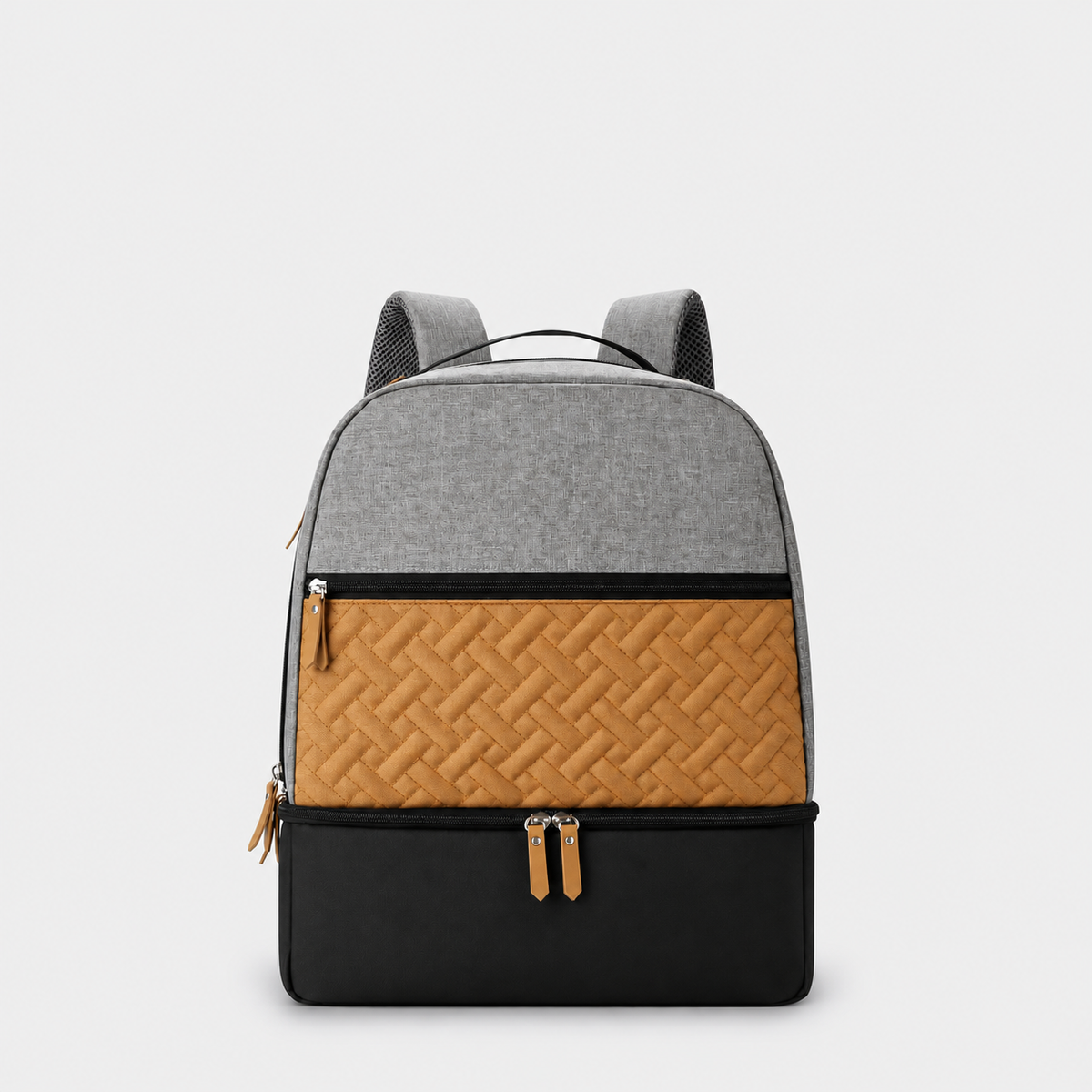 Two-Level Diaper Backpack — Grey