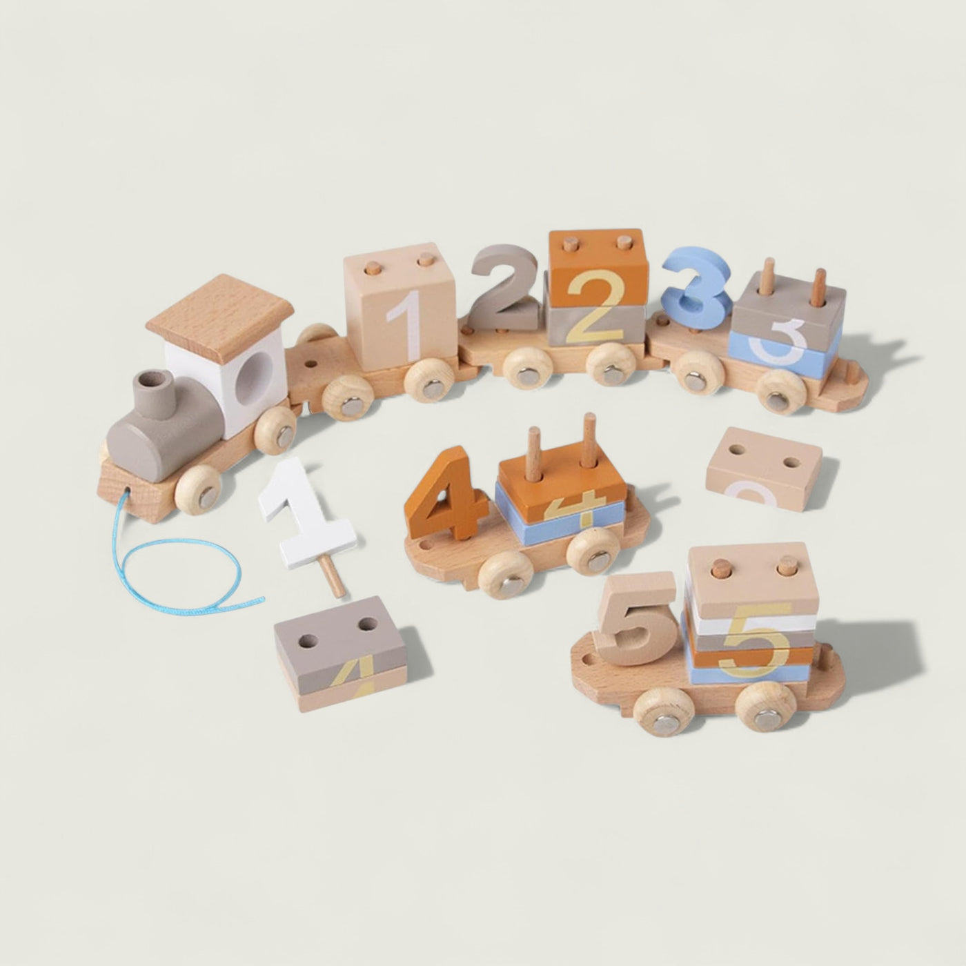 Wooden Number Train