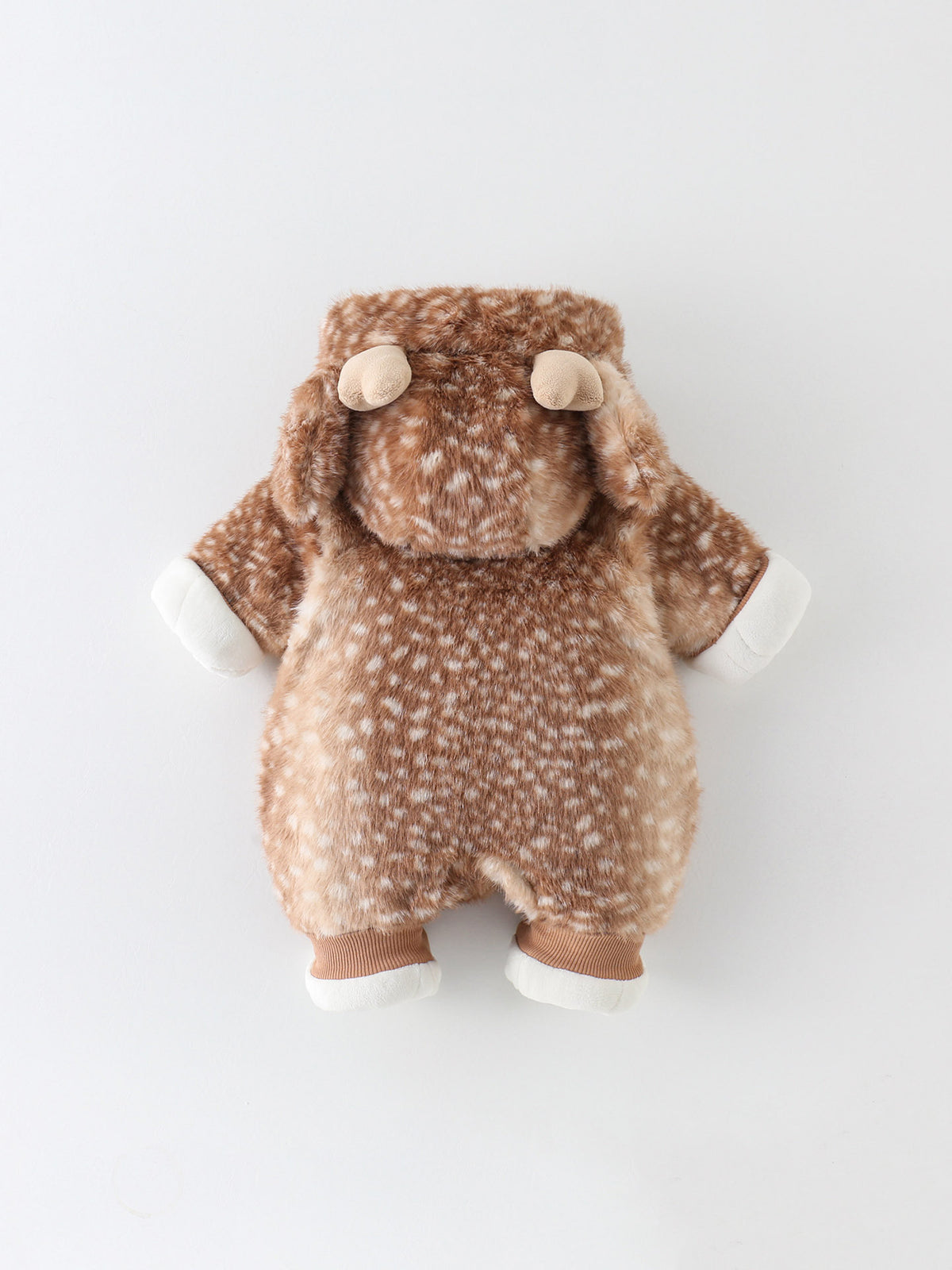 Little Fawn Winter Jumpsuit back view with hood