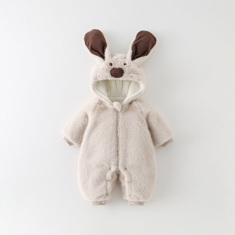 Plush puppy jumpsuit