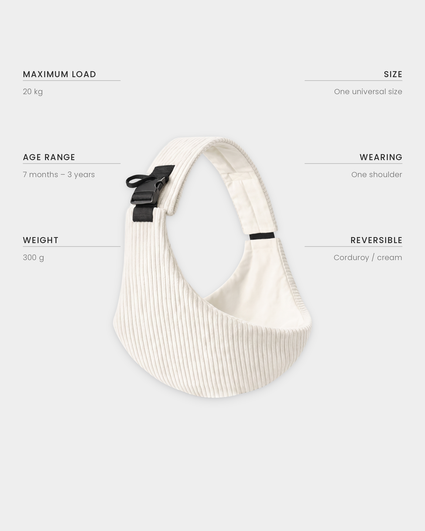 PerfectBaby™ KANGA Velvet — Cream — photo 4