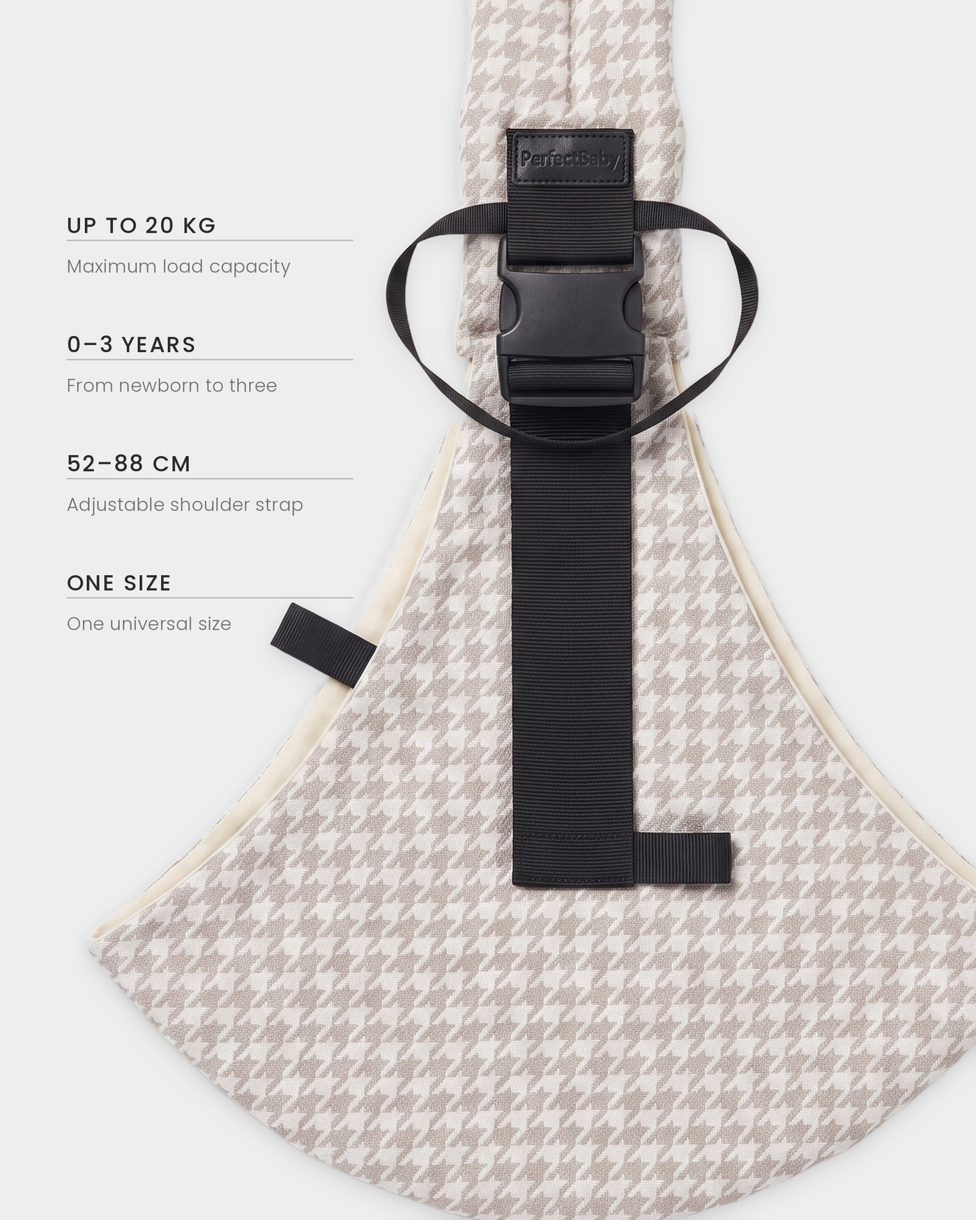 PerfectBaby™ KANGA — Houndstooth Sand — photo 3