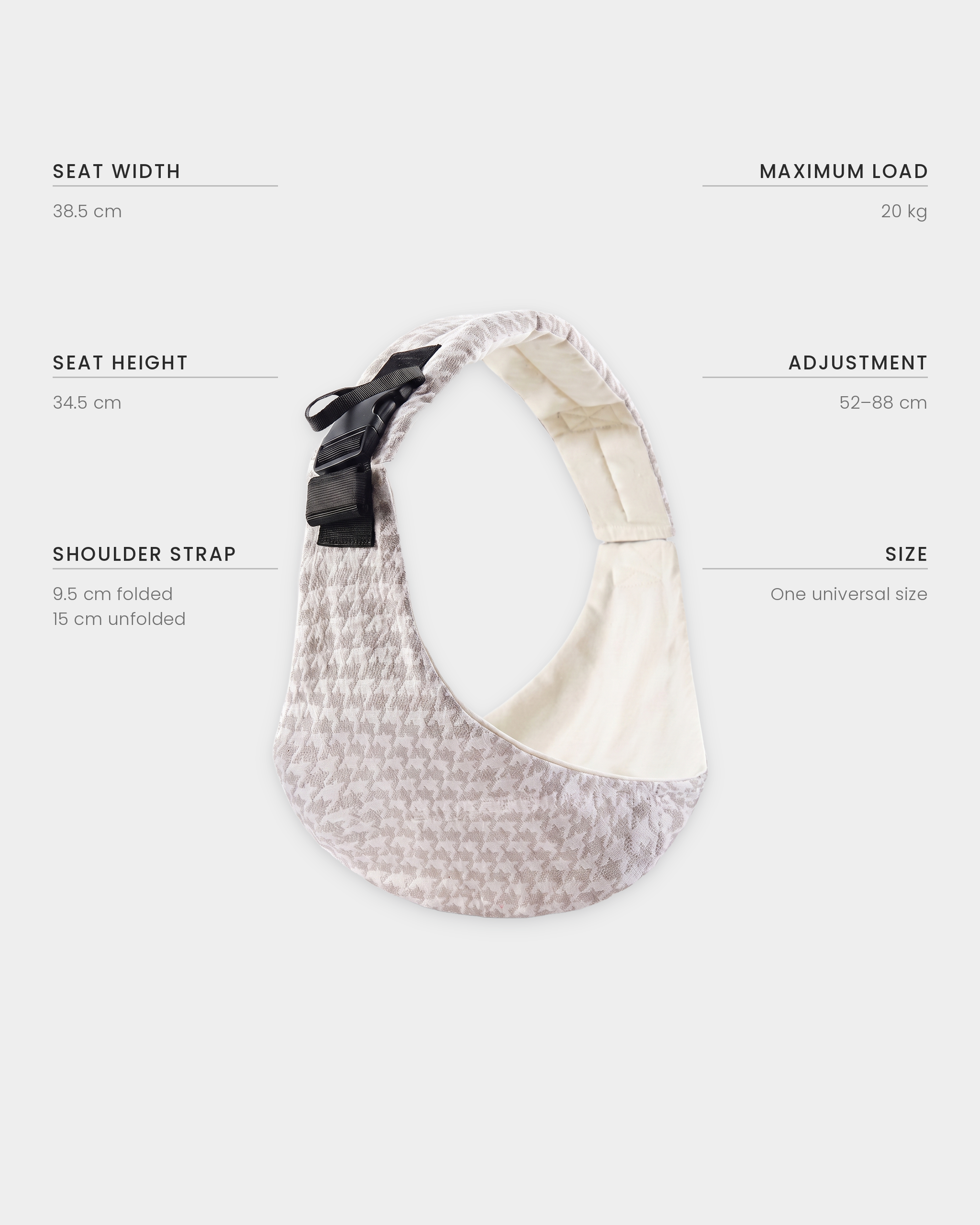 PerfectBaby™ KANGA — Houndstooth Sand — photo 4