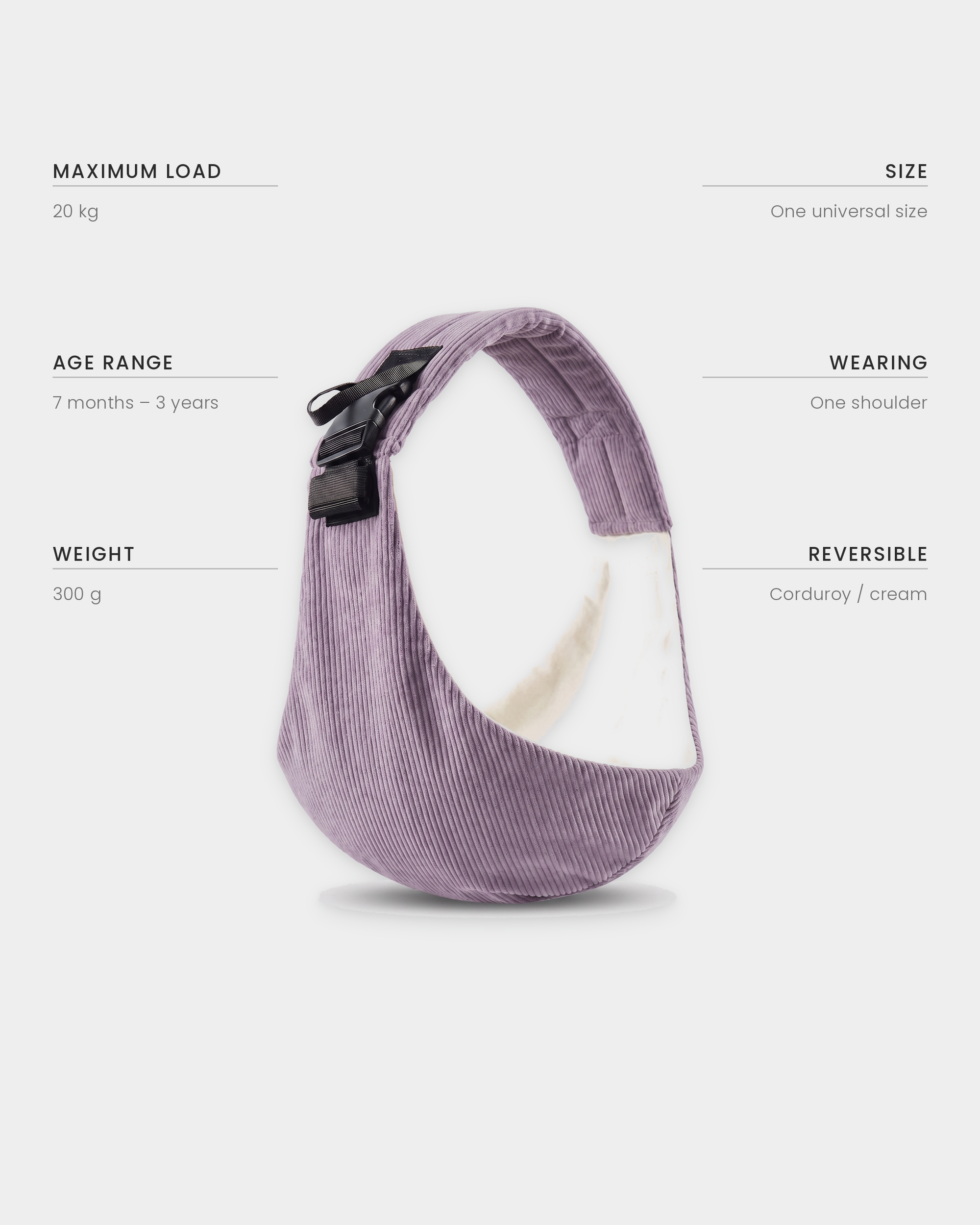 PerfectBaby™ KANGA Velvet — Lilac — photo 4