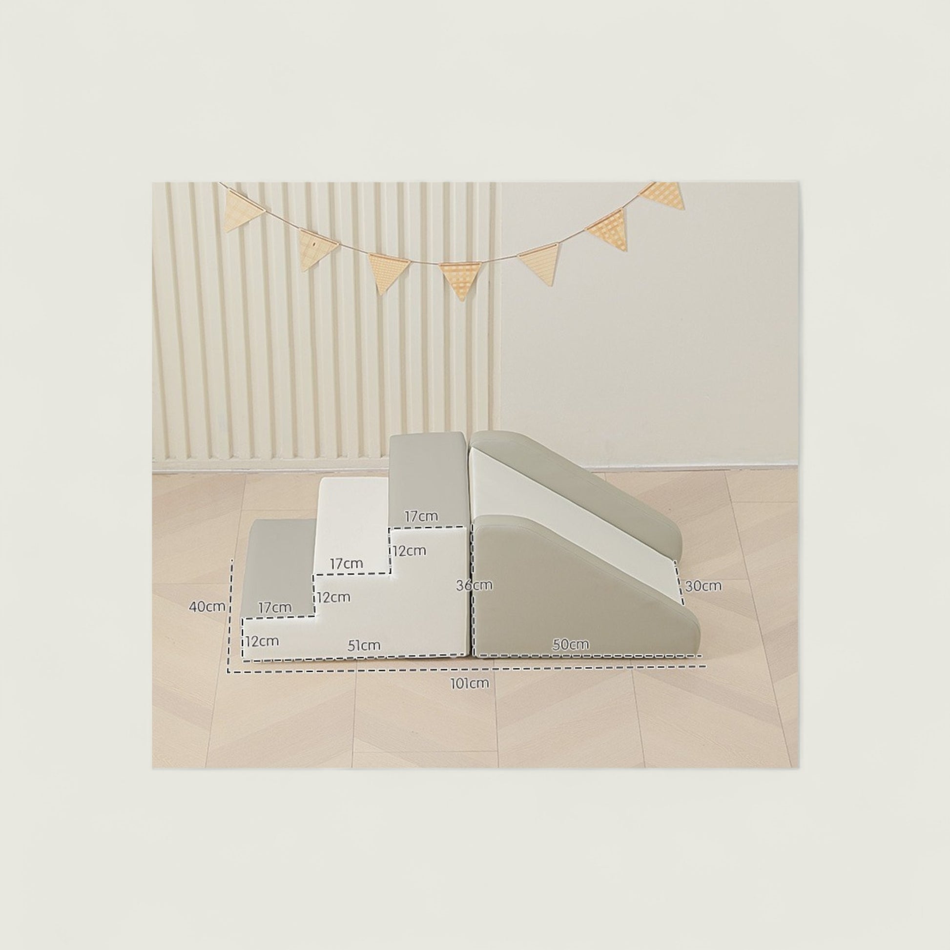 Measurement chart for mattress toppers with dimensions on a neutral background