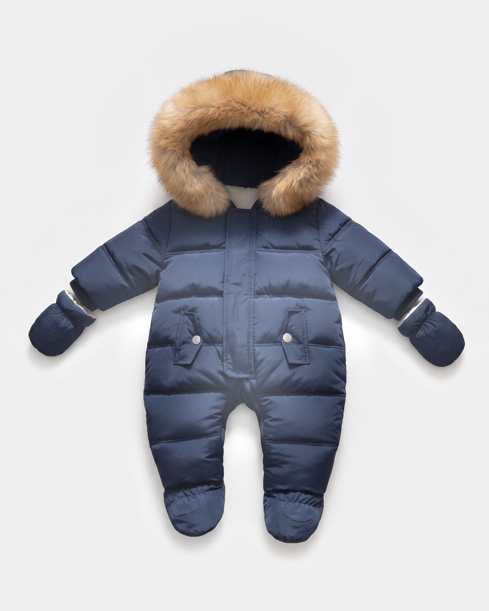 PerfectBaby Arctic Cloud Snowsuit — studio flat-lay