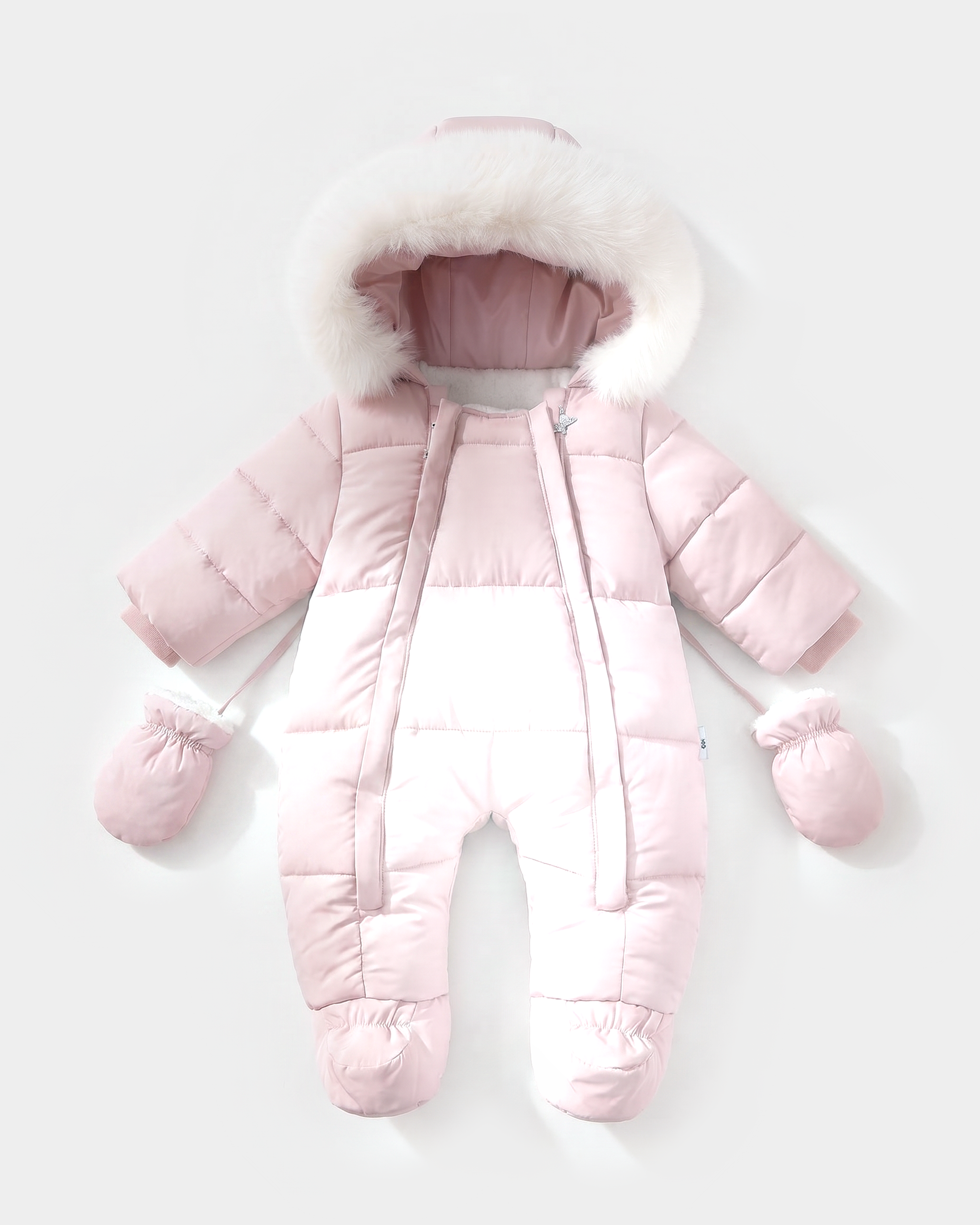 PerfectBaby Arctic Cloud Snowsuit 2.0 — studio flat-lay