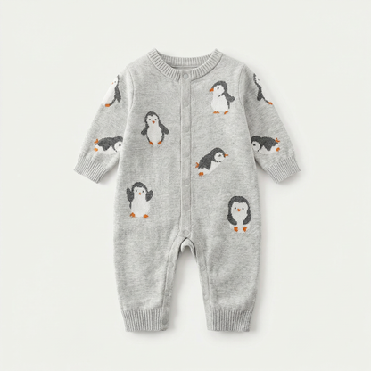 PB™ Penguin Knit Baby Romper