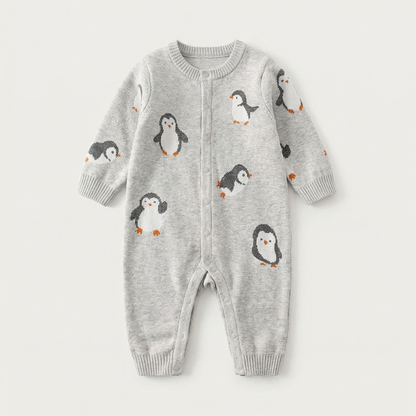 PB™ Penguin Knit Baby Romper