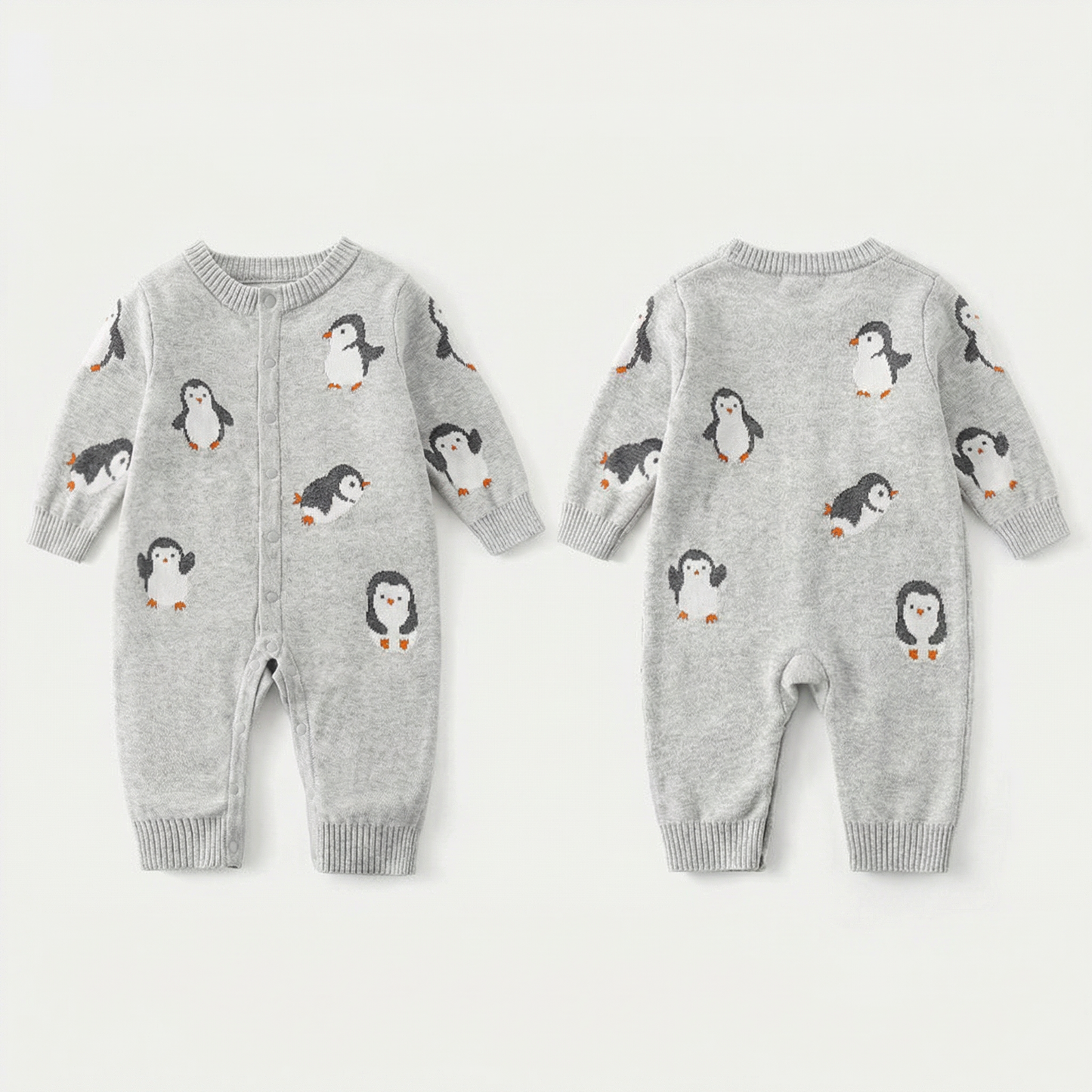 PB™ Penguin Knit Baby Romper