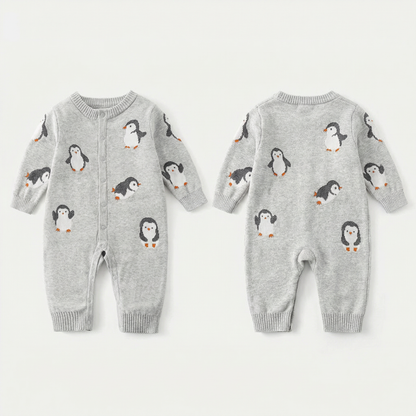 PB™ Penguin Knit Baby Romper
