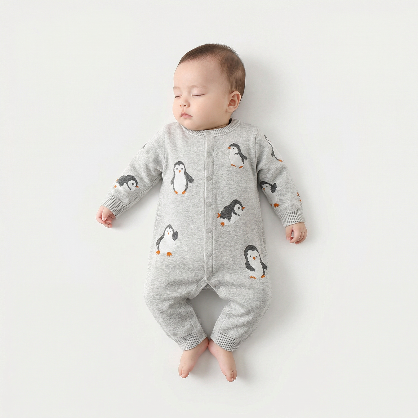 PB™ Penguin Knit Baby Romper