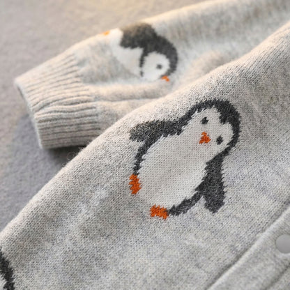 PB™ Penguin Knit Baby Romper