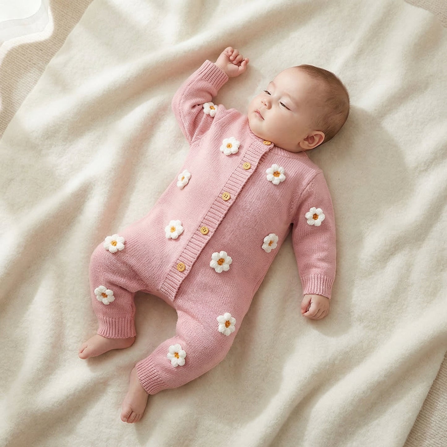 PB™ Floral Knit Baby Romper