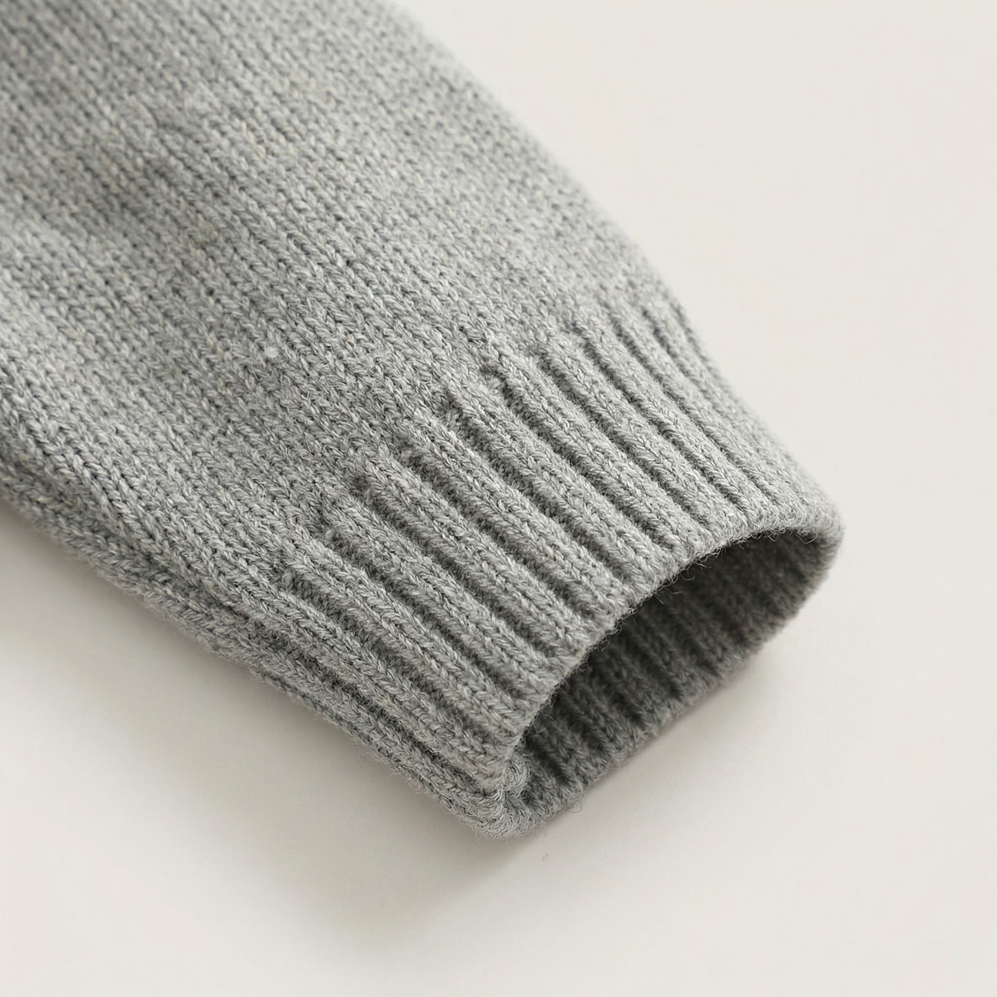 Grey Bee Knit Baby Romper
