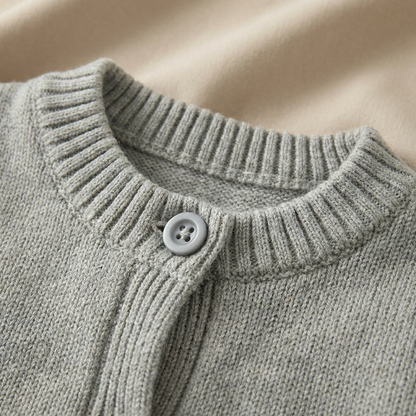 Grey Bee Knit Baby Romper