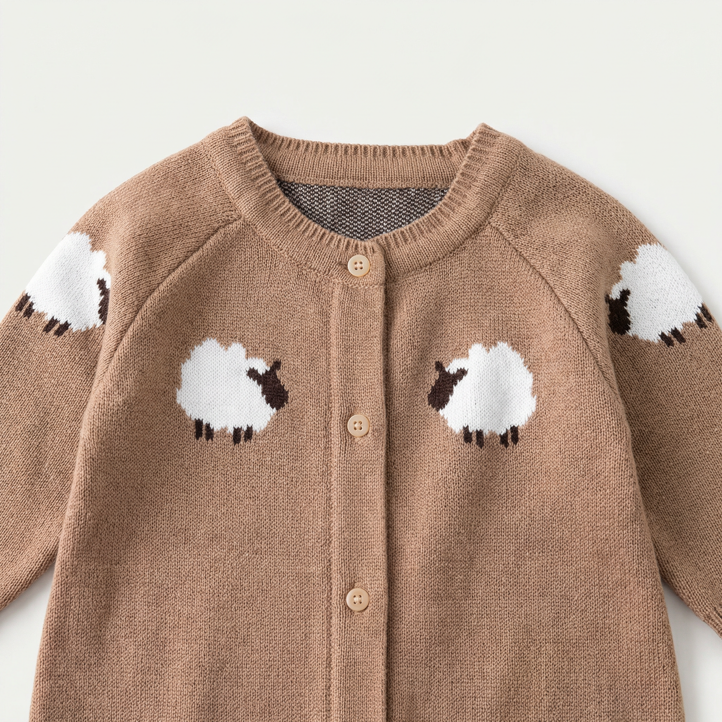 Little Lamb Knit Baby Romper