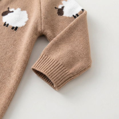 Little Lamb Knit Baby Romper