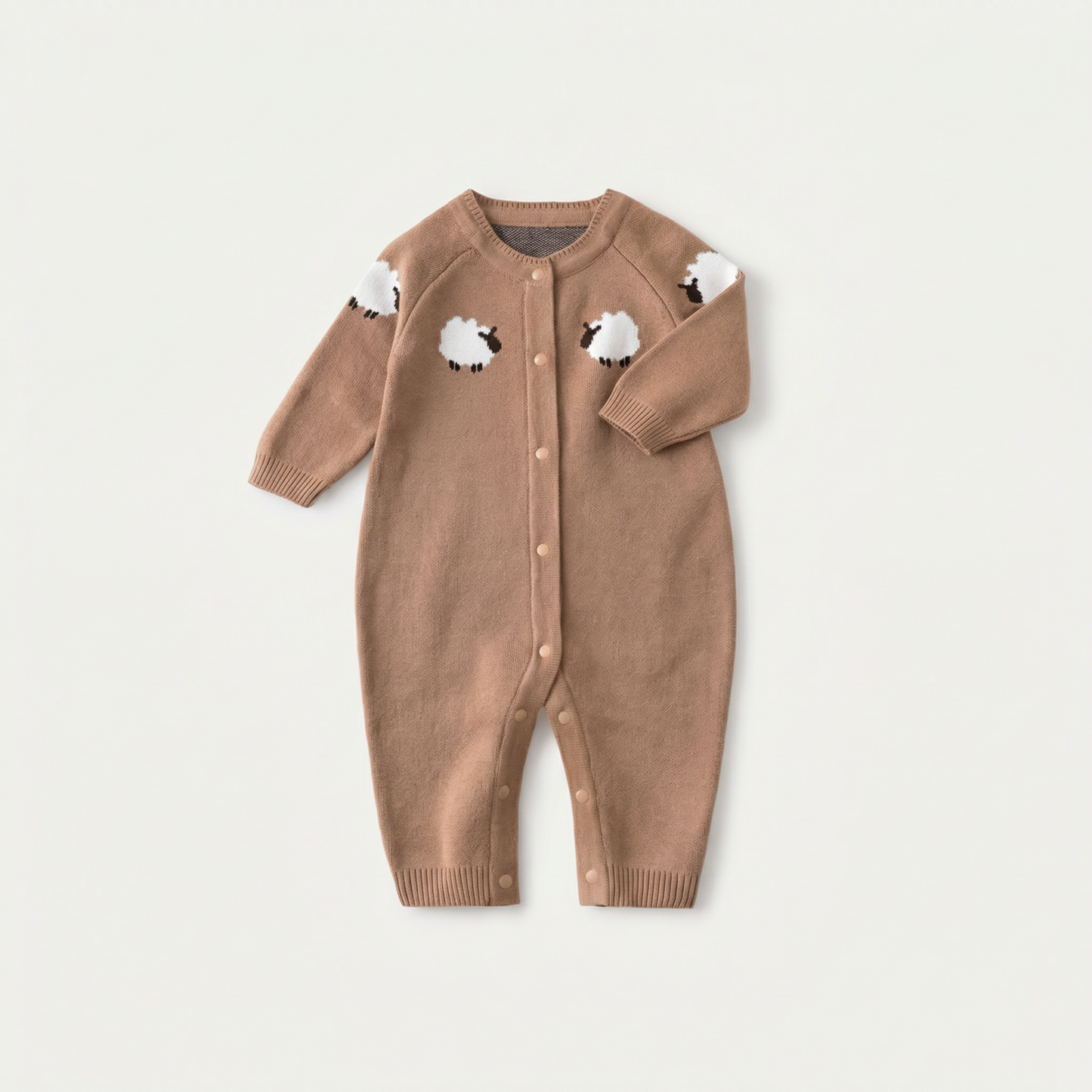 Little Lamb Knit Baby Romper