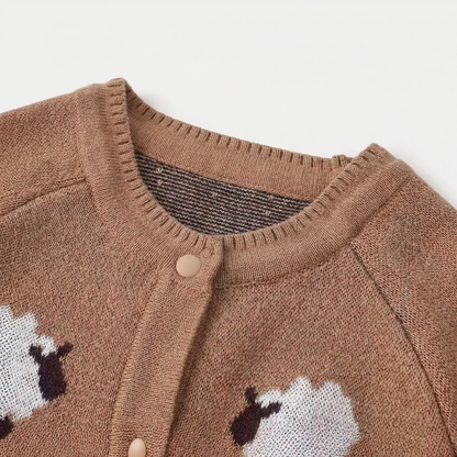 Little Lamb Knit Baby Romper