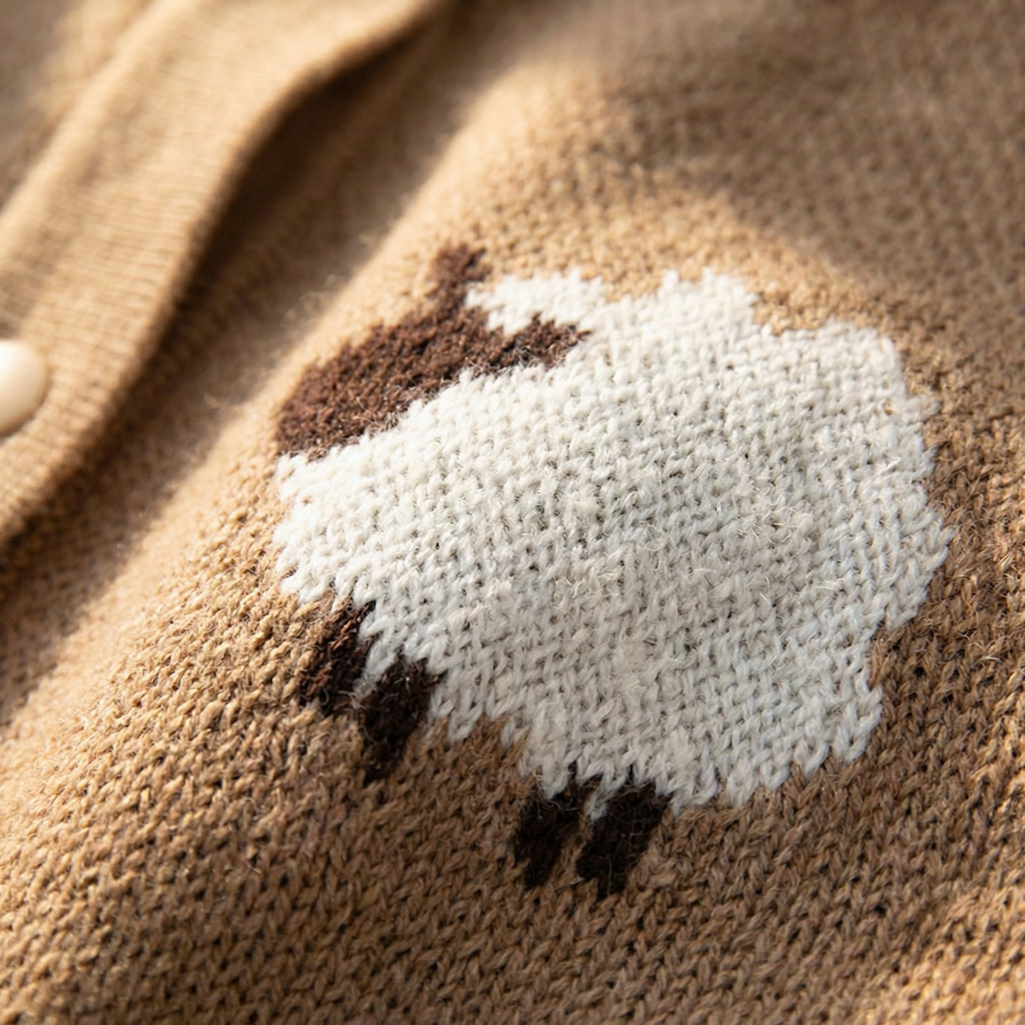 Little Lamb Knit Baby Romper
