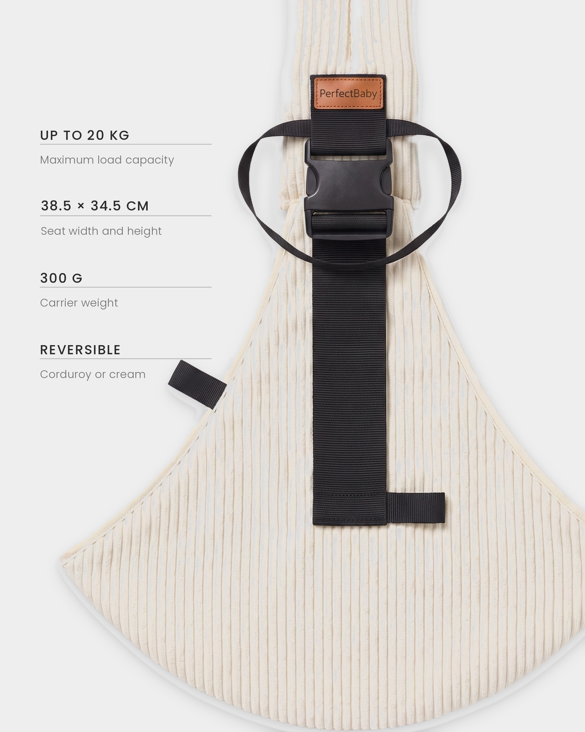 PerfectBaby™ KANGA Velvet — Cream — photo 3