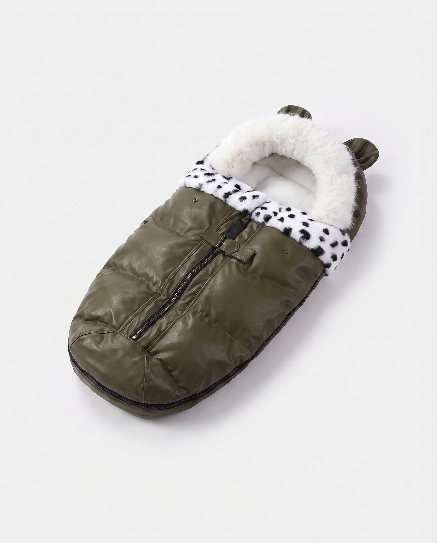 PerfectBaby LeatherBear Dark Green footmuff