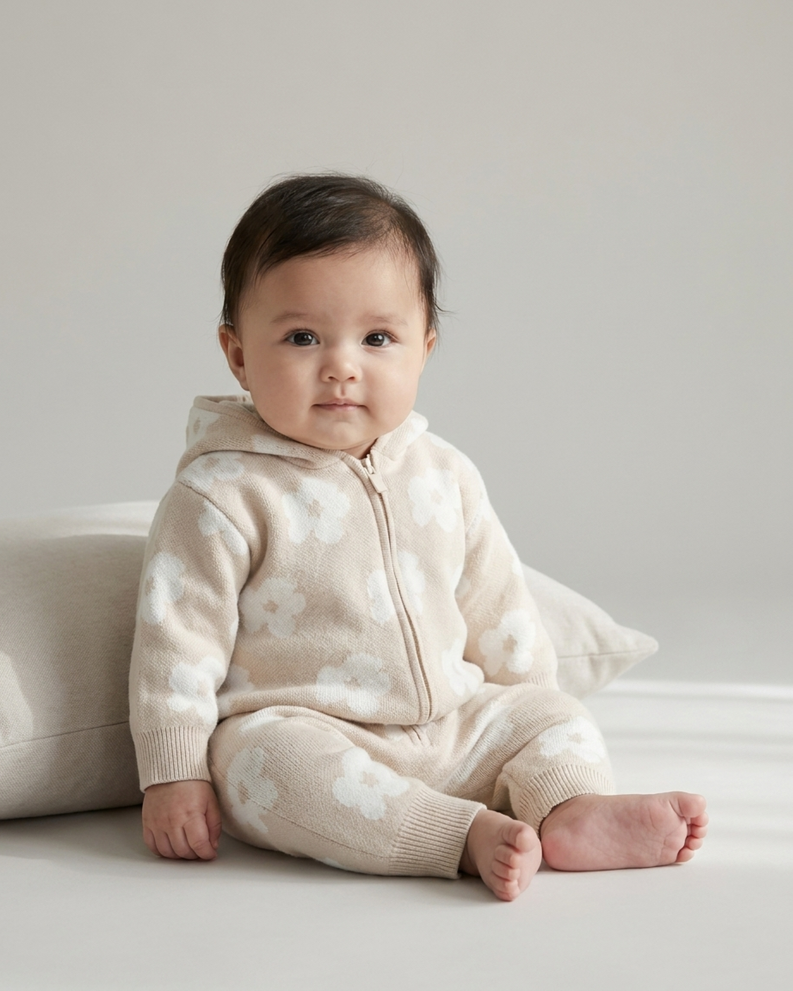 PerfectBaby™ Flower Knit Romper