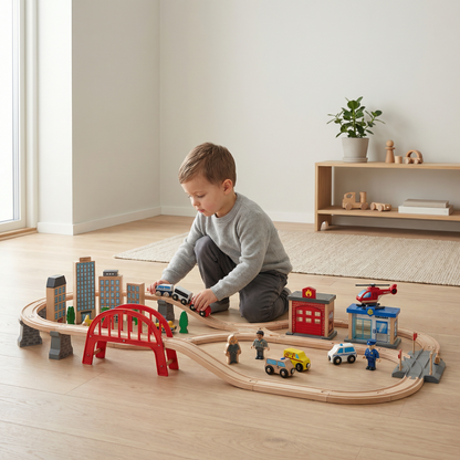 Deluxe Wooden Train