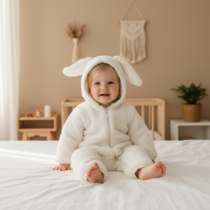 PerfectBaby™ Cashmere Cozy Bunny Romper