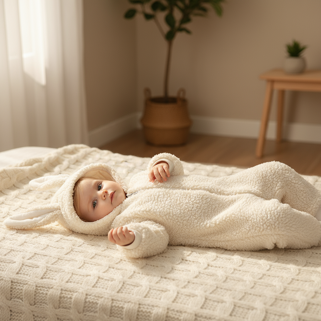PerfectBaby™ Cashmere Cozy Bunny Romper