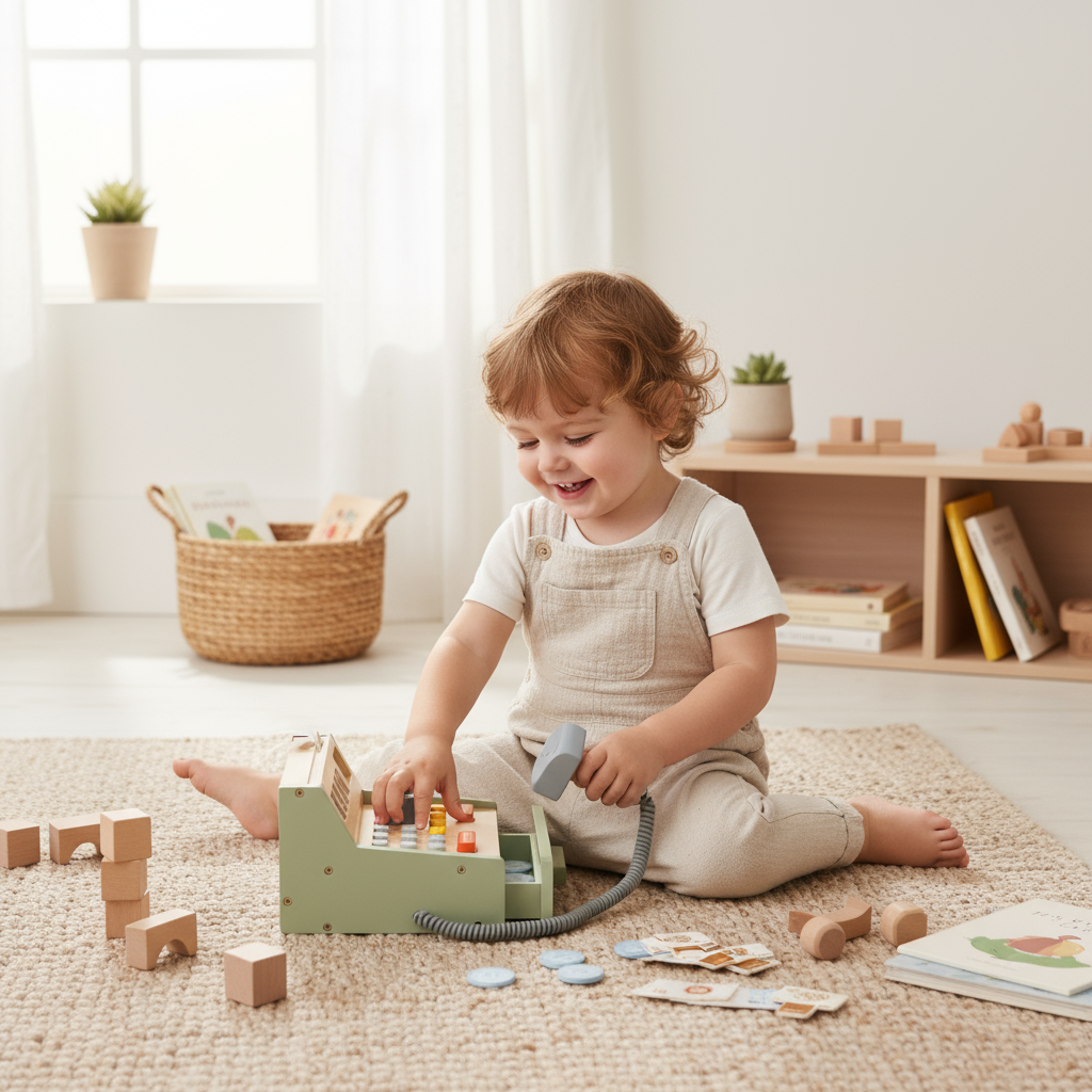 PerfectBaby™ Wooden Cash Register